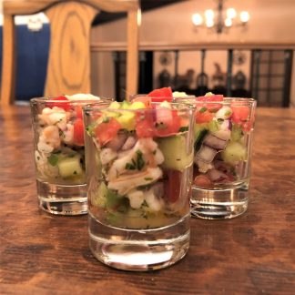 SHOT DE CEVICHE DE CAMARÓN